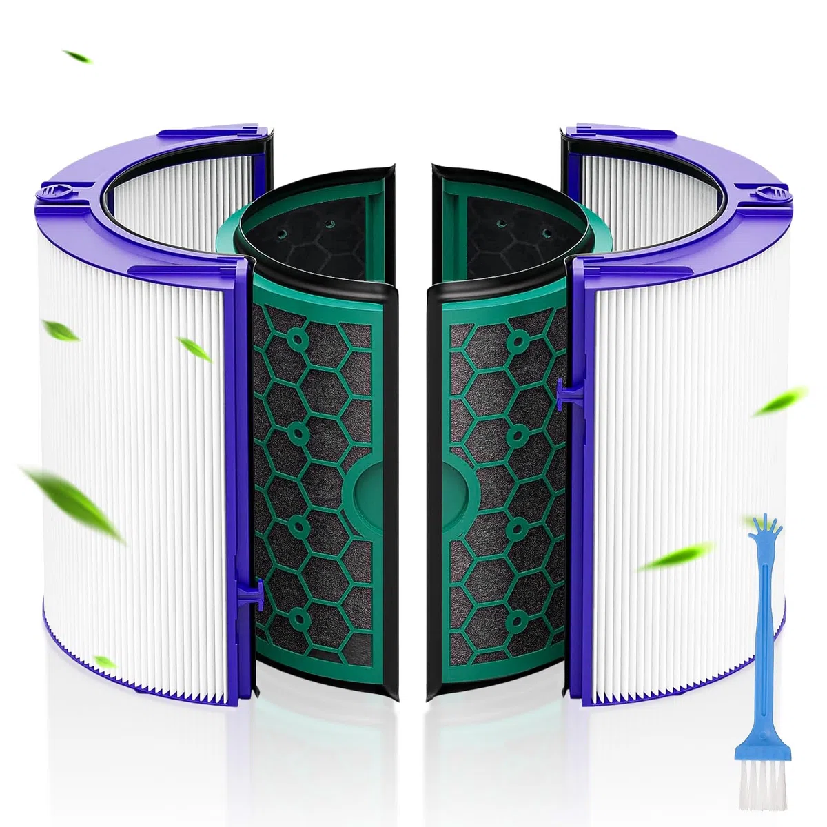 1 Set Di Filtri Di Sostituzione TP04, Compatibile con Purificatore D'aria Dyson Pure Cool TP04, DP04, HP04, TP05 e DP05, Filtro HEPA Vero Di Grado H13 + Filtro a Carbone Attivo