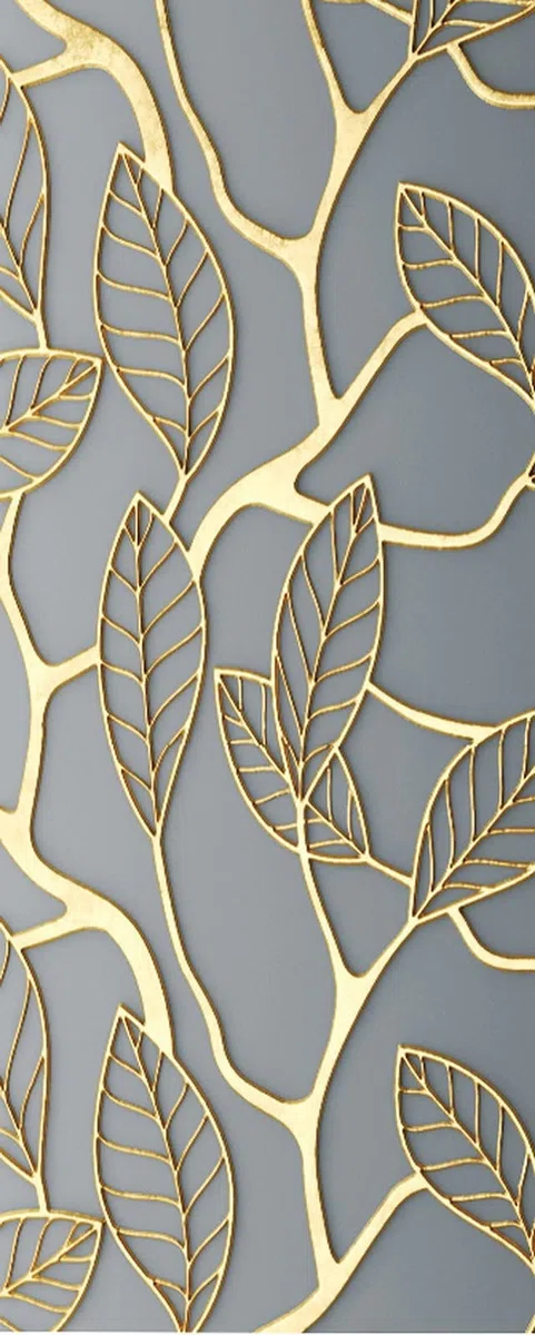 A.Monamour Adesivo Porta Autoadesiva Rami D'Albero D'Oro Con Foglie Arte Astratta Moderna Vinile PVC Adesivi per Porte Interne 3D Pellicola Adesiva Poster Sticker Murale Parete Carta da Parati