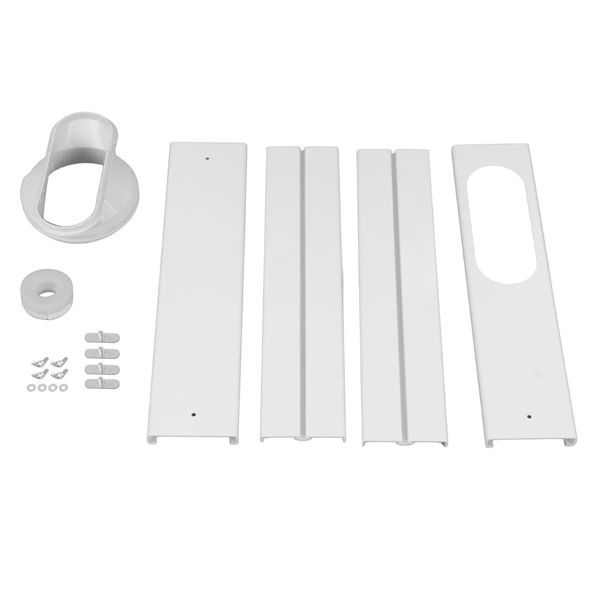 Kit di Finestra Condizionata da 4pcs 4pcs PVC ABS Resistenza di Calore Ad Alta densità Kit di Sfiato per Finestre Portatile Portatile