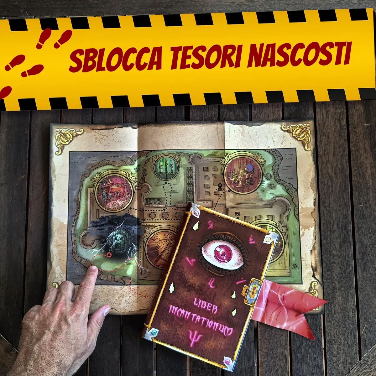 EPIC ENIGMAS | Escape Room Compleanno Bambini | 5 a 12 anni | 6-25 giocatori | Decorazioni Compleanno | Gadget Compleanno Bambini | + Adesivi Harry Palloncini Compleanno