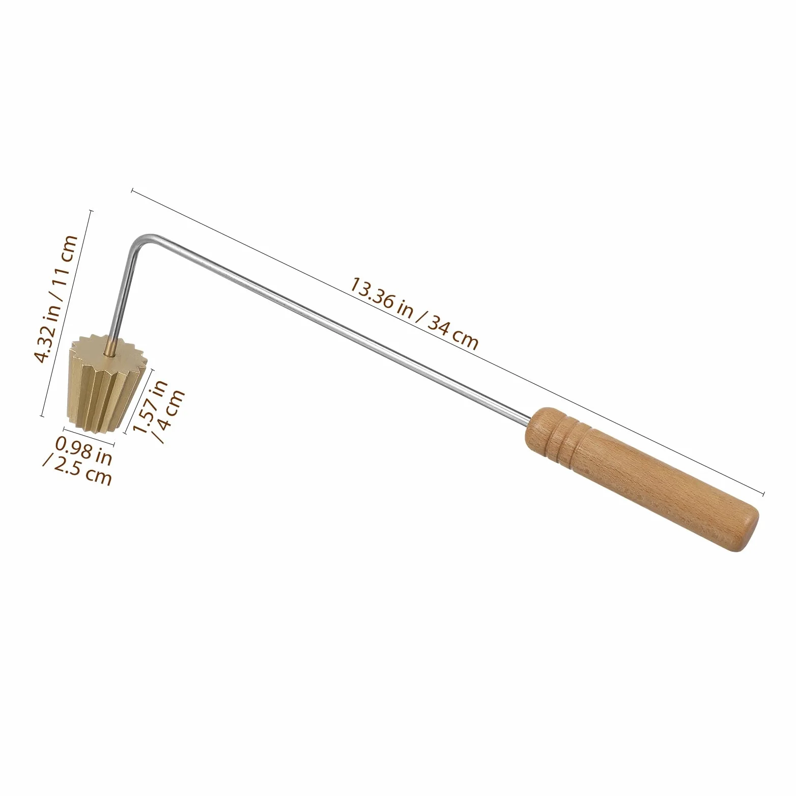 Mini Golden Cup Utensile per Pancake e Crostate Nyonya Cuisine Stampo in Metallo Resistente Manico Ergonomico Strumento Professionale per Cucina Fai da Te e Frittura Adatto a