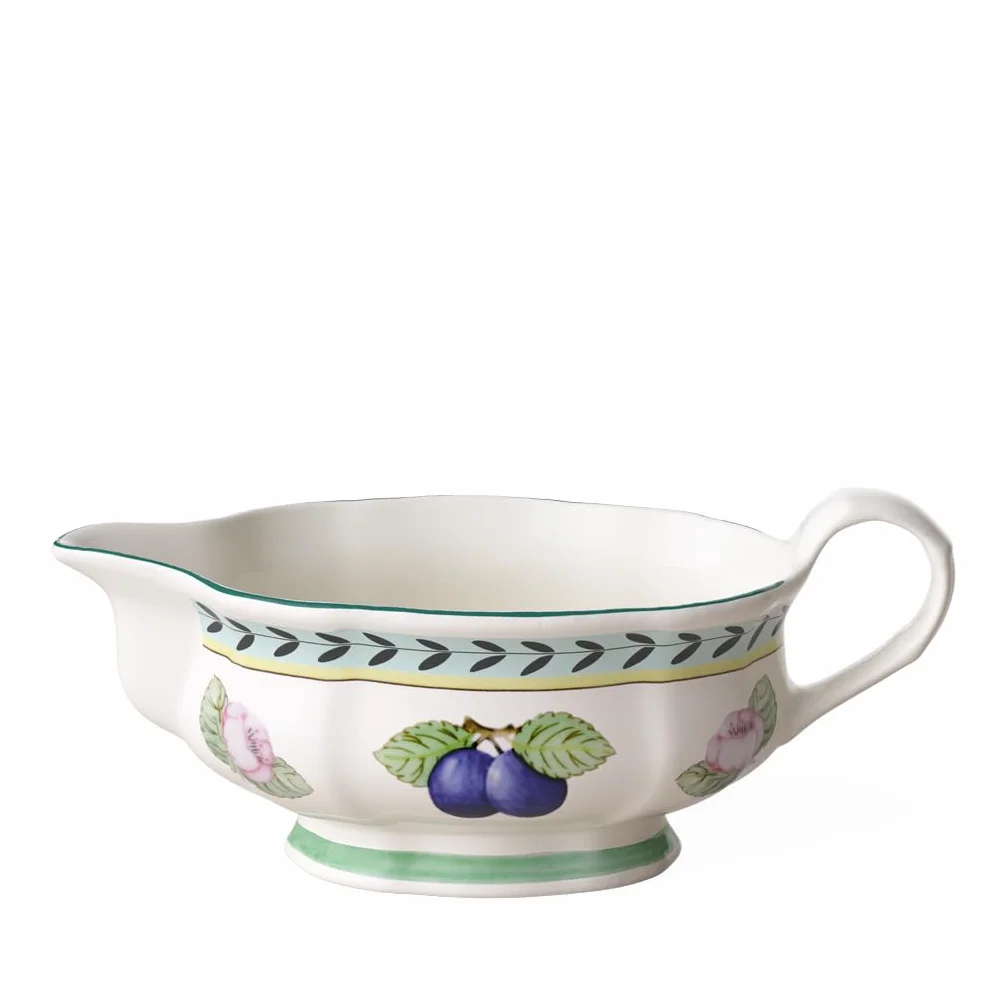 Villeroy & Boch French Garden Fleurence Salsiera, 400 ml, Porcellana Premium, Bianco/Multicolore