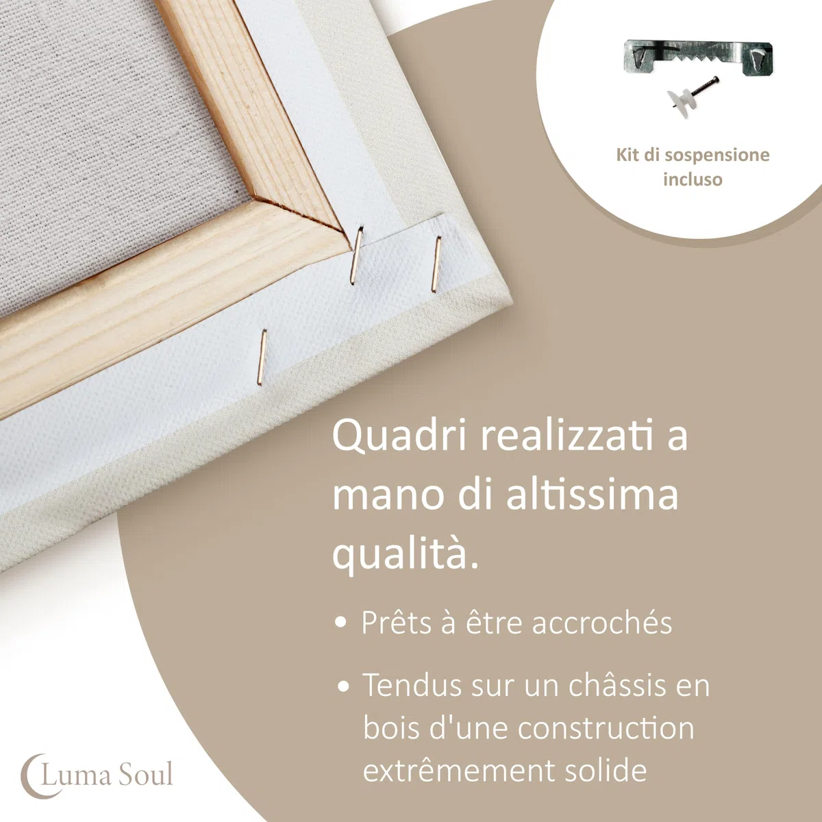 LUMASOUL Quadri Moderni Soggiorno - Quadri Camera da Letto Motivo Città - Poster da parete con cornice in legno e telaio - Stampe da Parete 120x80 cm Motivo Architettonico - Nero - Bianco