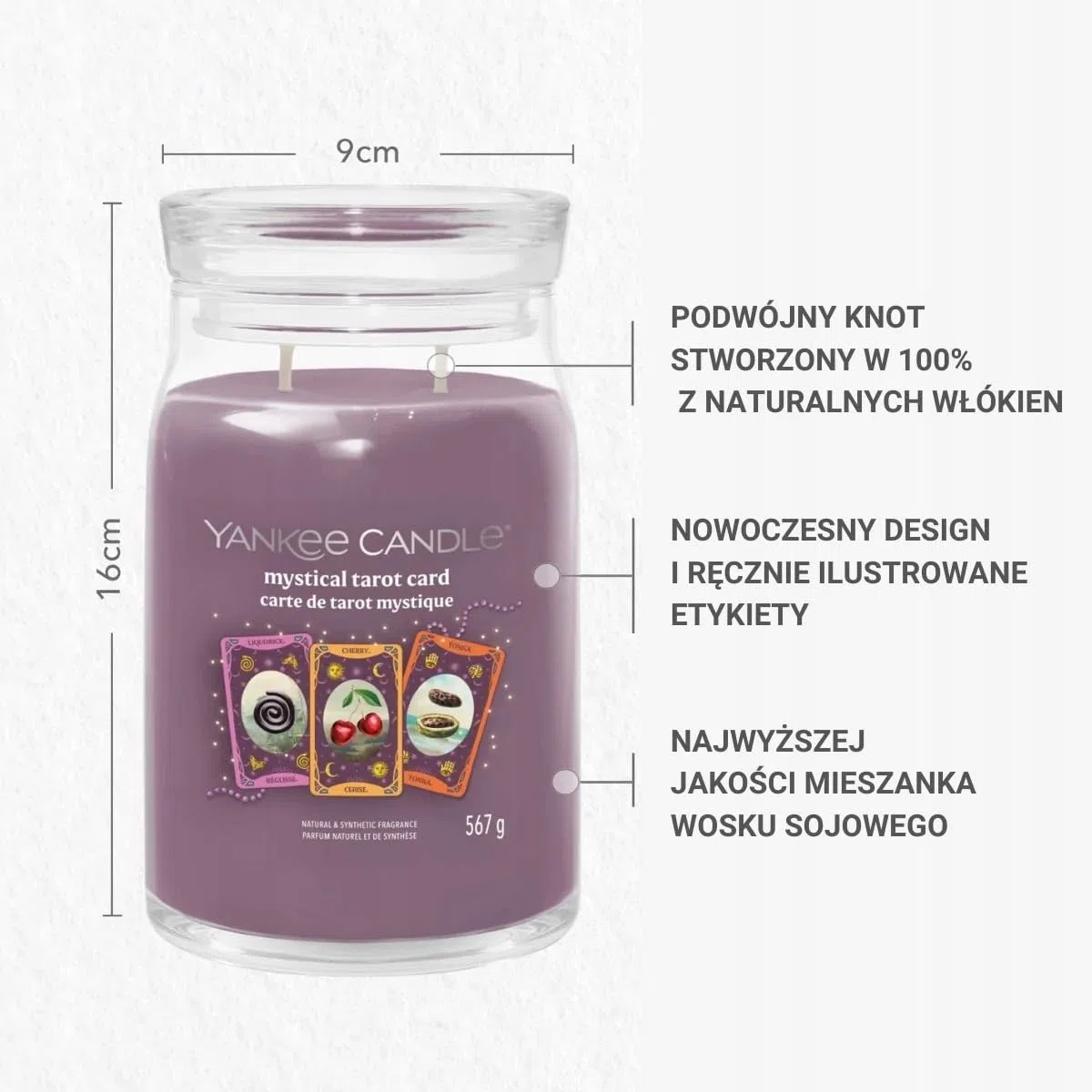 Yankee Candle, giara grande signatire Limited edition Halloween 2025 Mystical tarot card