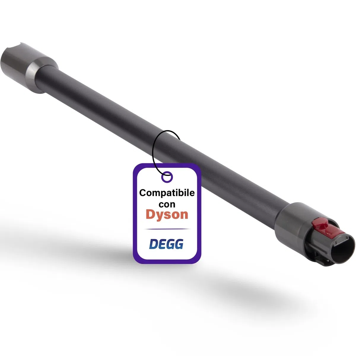 DEGG Tubo Aspirapolvere, Compatibile con Dyson V7, V8, V10, V11 e V15, 32MM Telescopico, Tubo di Prolunga, Tubo di Aspirazione Ricambi, Accessori per Aspirapolvere, Colore: Grigio Scuro