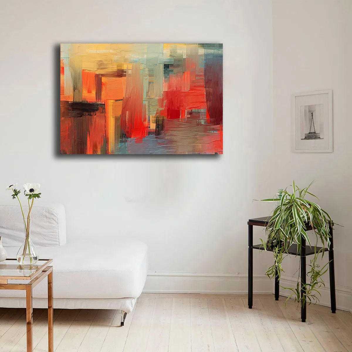 Printerland Quadro Moderno Astratto Industrial Quadri moderni soggiorno da Parete XXL grande Stampa su tela Canvas Decorazione Murale muro Arredo Camera da letto Cucina (50x70 cm, 3)