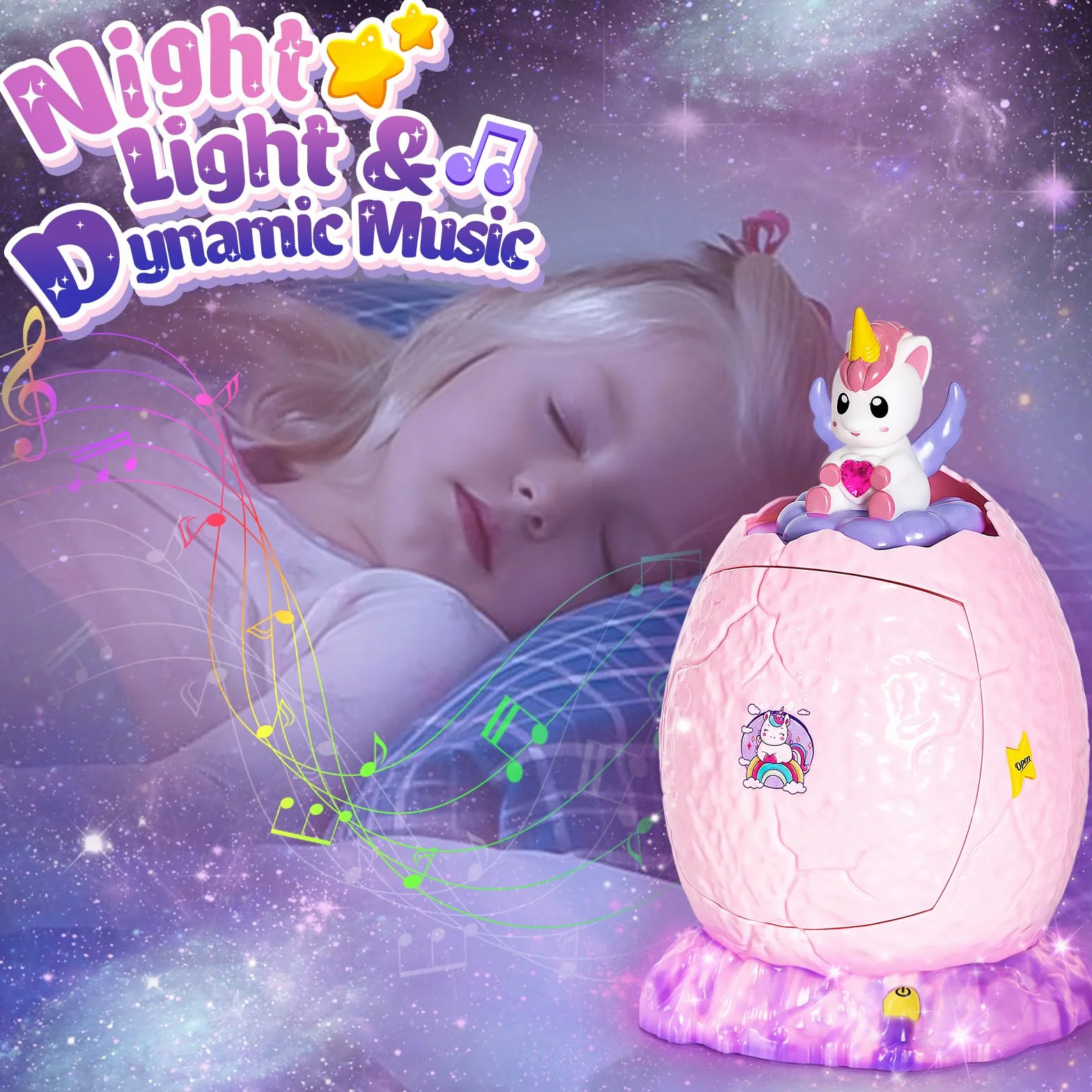 Yellcetoy Salvadanaio Elettronico per Bambini, Unicorno Cassaforte per Bambini con Codice di Sicurezza Musica e Luce, Novità Pasqua Compleanno Regali di Natale per Ragazze