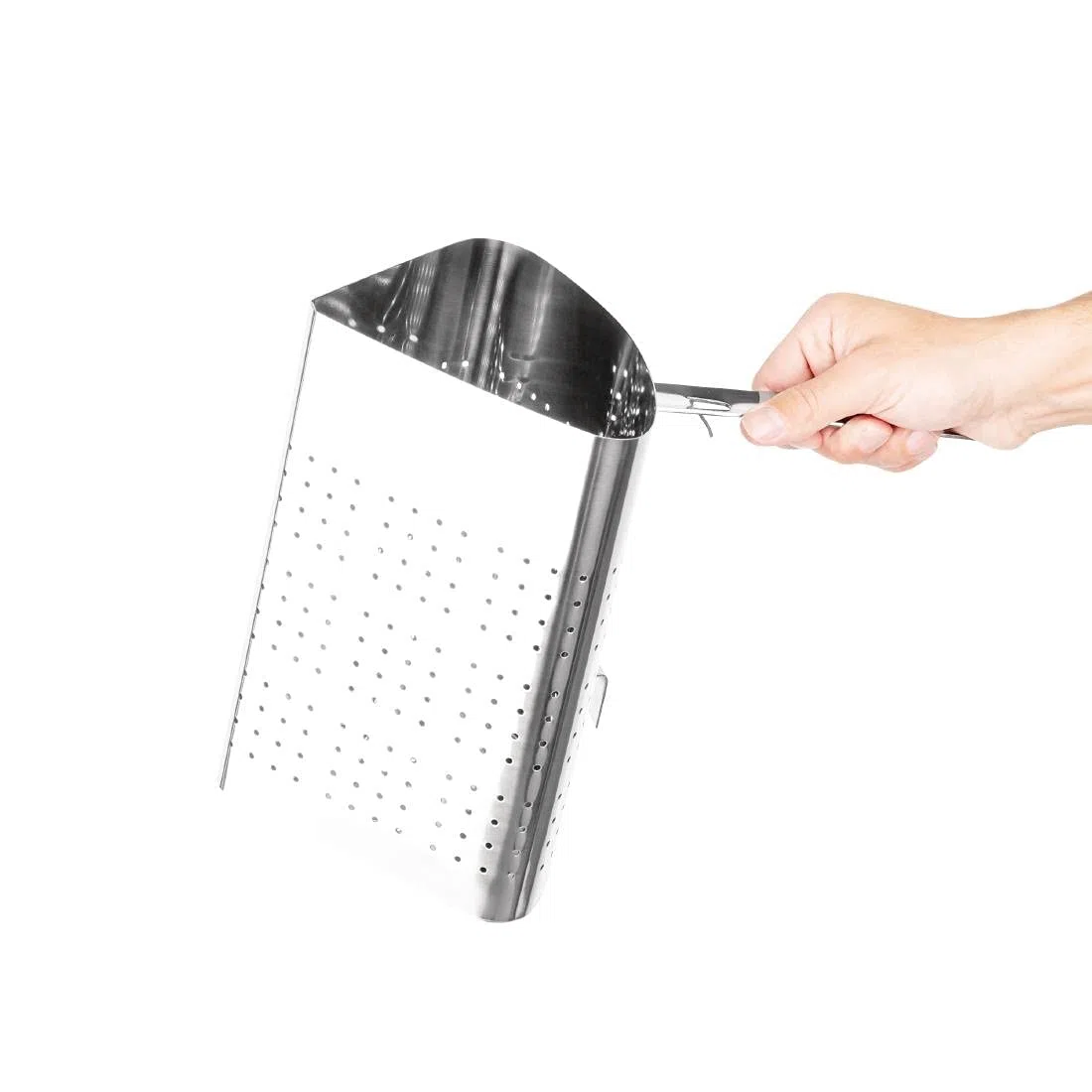 NISBETS Vogue - Cestino per pasta in acciaio inox, colore: argento, dimensioni: 233 (H) x210(B) x325(T) mm per raccogliere, cuocere e scolare pasta o sbollentare verdure, per ristoranti commerciali e