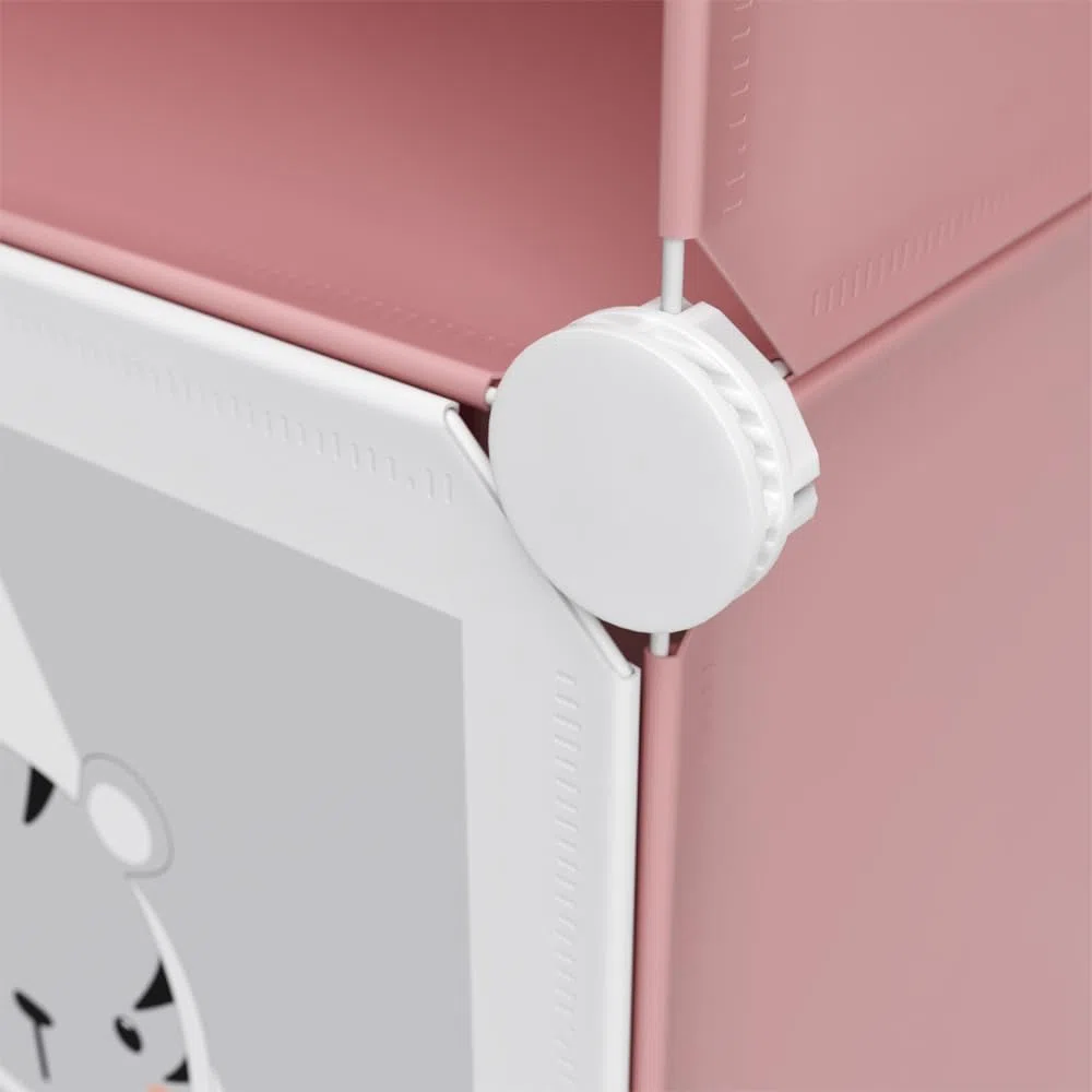 Vicco scaffale portagiochi bambini Andy, rosa, 145 x 110 cm 12 scomparti