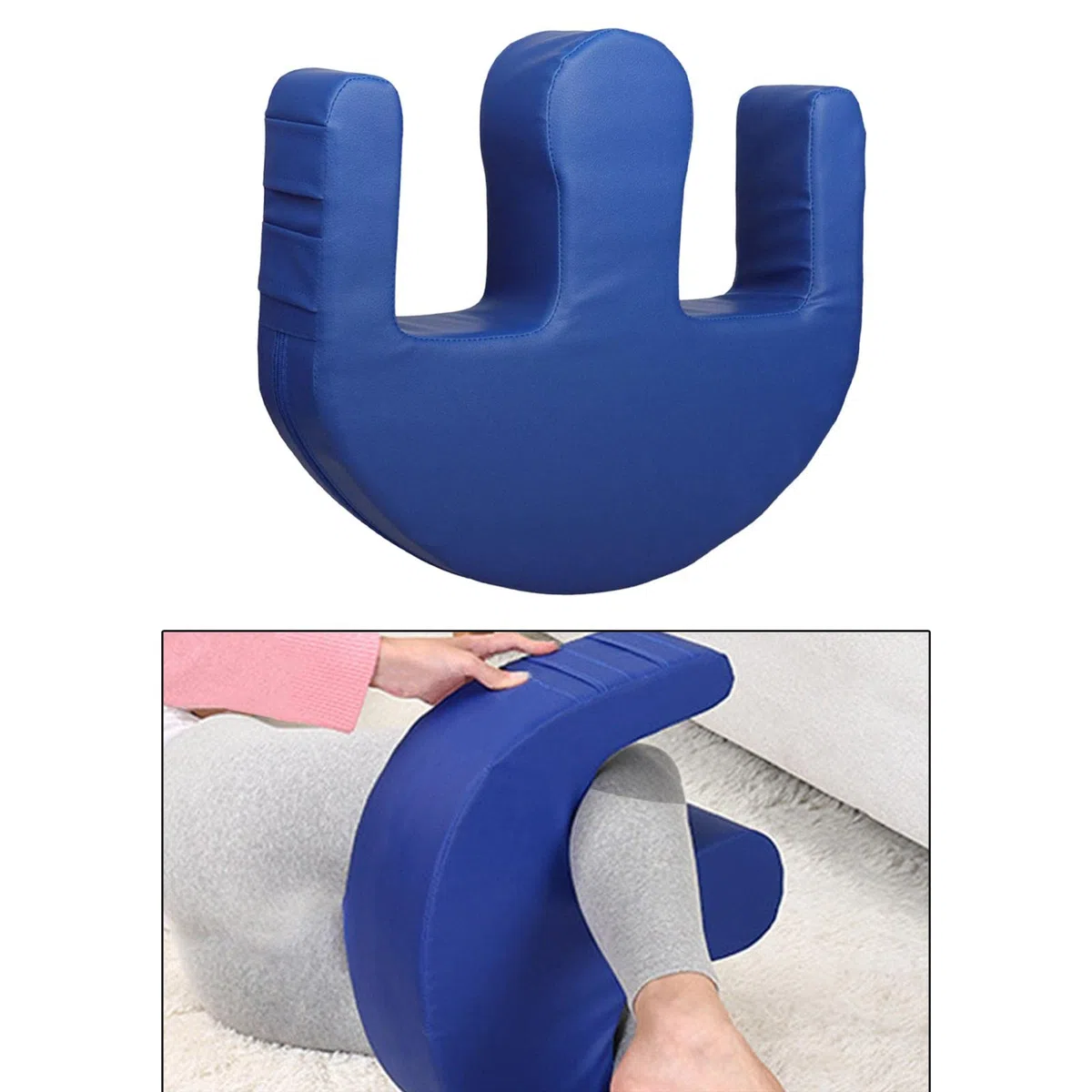 Assistente per ribaltamento letto impermeabile, comfort lavabile con cinturo ausiliaria Cuscino per antidecubito per dispositivo infermieristico, blu