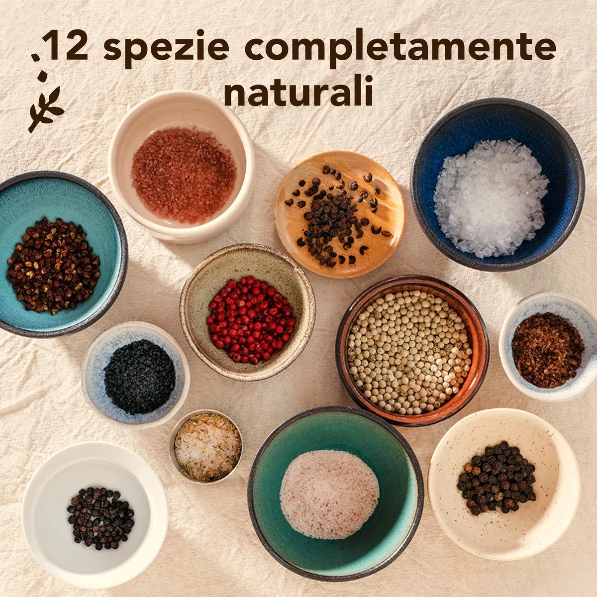 Set Regalo Sali e Spezie Gourmet | 12 Aromi Selezionati per la Cucina | 6 Sali Pregiati & 6 Spezie Esclusive | Idea Regalo Originale per Uomo e Donna