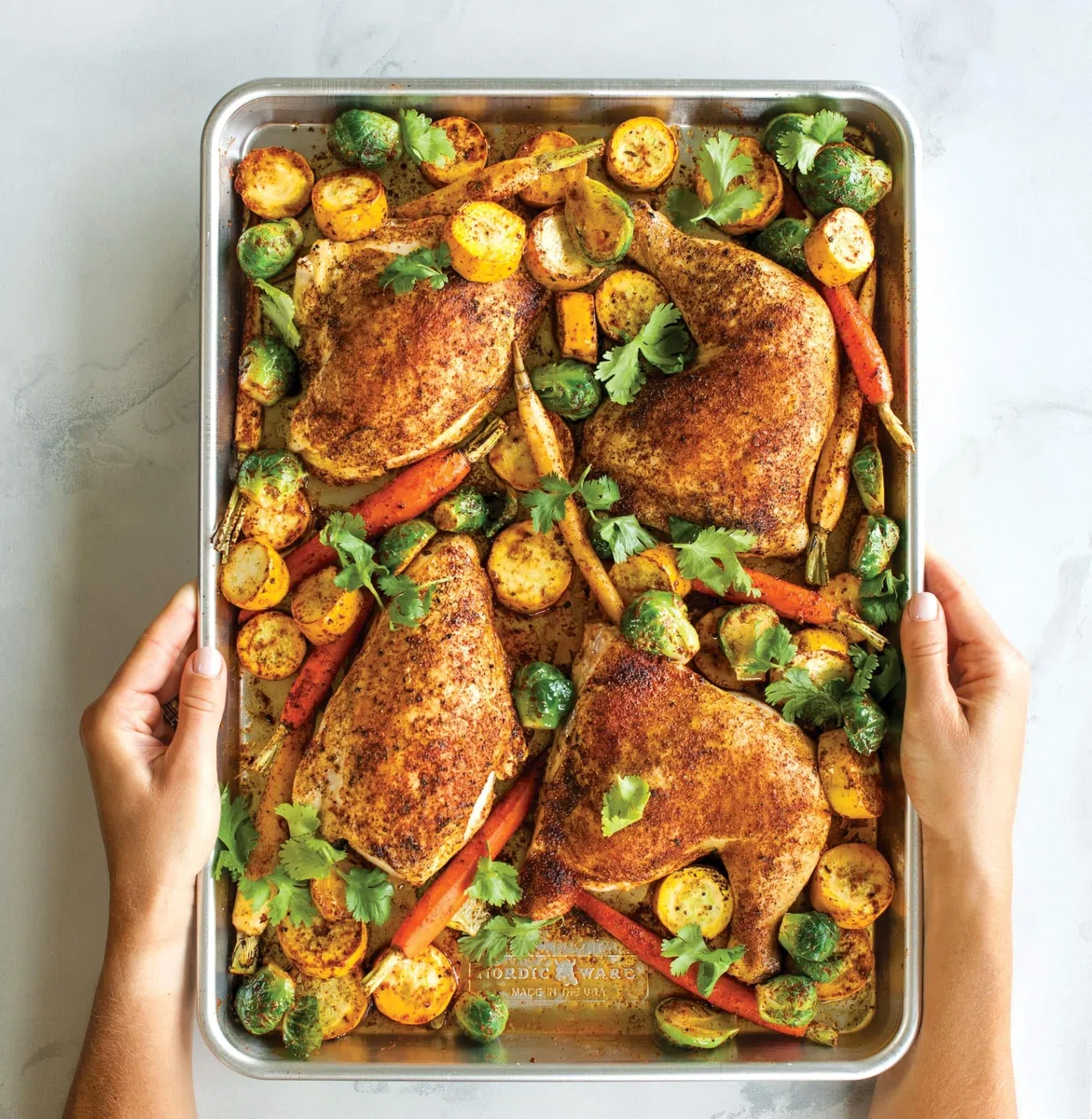 Nordic Ware Natural Aluminum NonStick Commercial Baker's Half Sheet by Nordic Ware