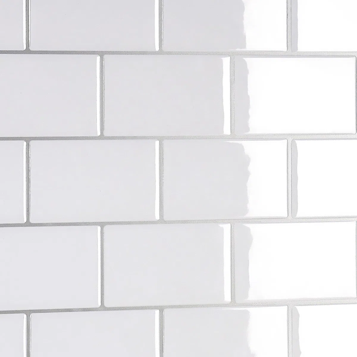 CRE8TIVE Mattonelle Adesive per Muro 30.5cm x 30.5cm 16 Pezzi Piastrelle Adesive Bianco Pannello Paraschizzi Cucina Rettangolare Adesivi per Piastrelle Bagno Camino Decorazioni Parete Soggiorno Scale