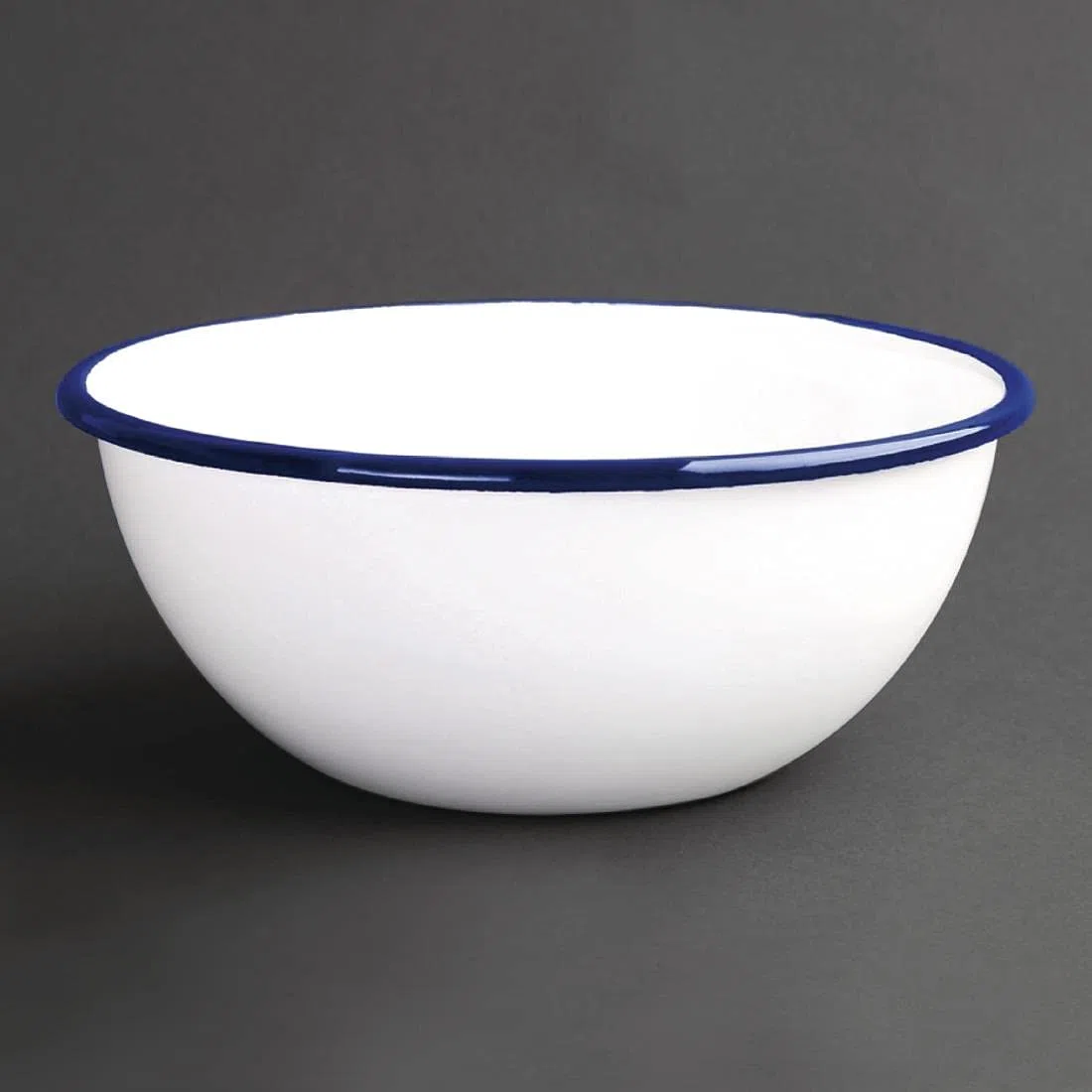 6 x Olympia smaltata pudding Bowl 155mm 5.5 (dia) "piatto in acciaio INOX da cucina
