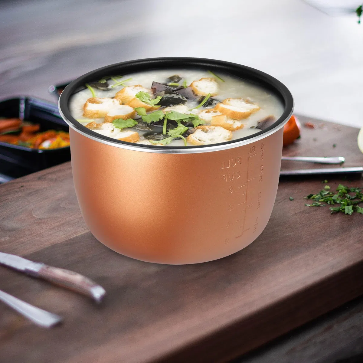 Pentola Interna per Cuociriso in Acciaio Inox 304 Spesso, Vaso di Ricambio per Fornello Elettrico, Accessorio Cucina Domestica Resistente