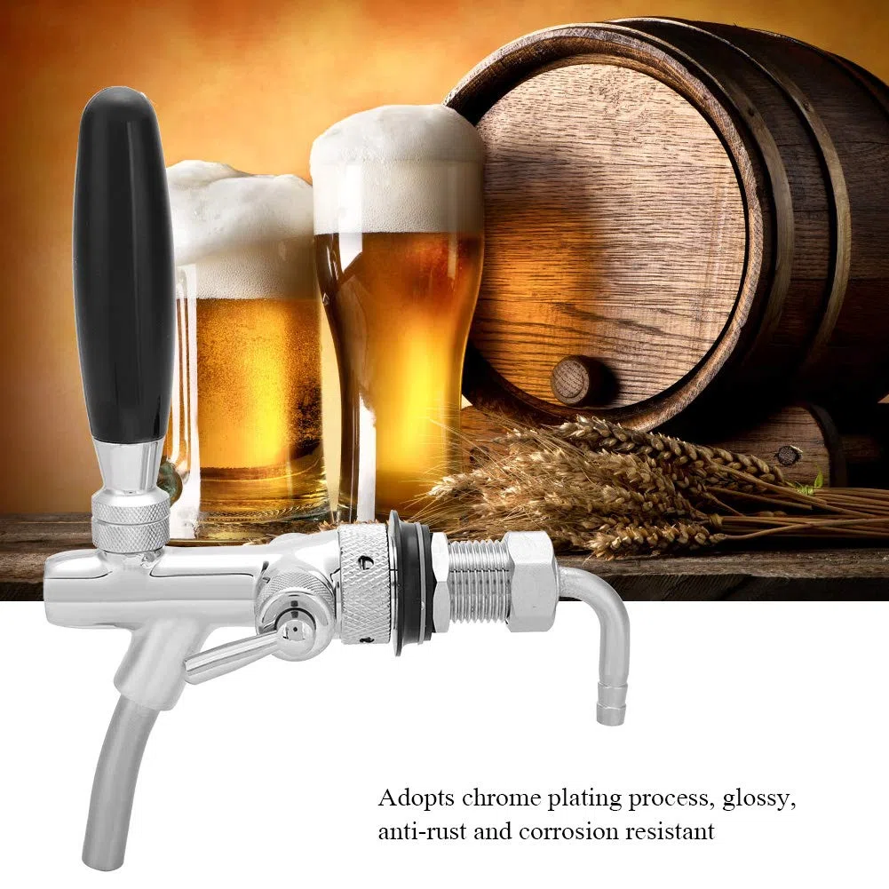 G5 / 8 Spillatori Per Birra,Rubinetto Per Birra Regolabile,Rubinetto Della Birra Del Rubinetto Della Birra per Bar,Hotel,Ristoranti,Casa(Argento)