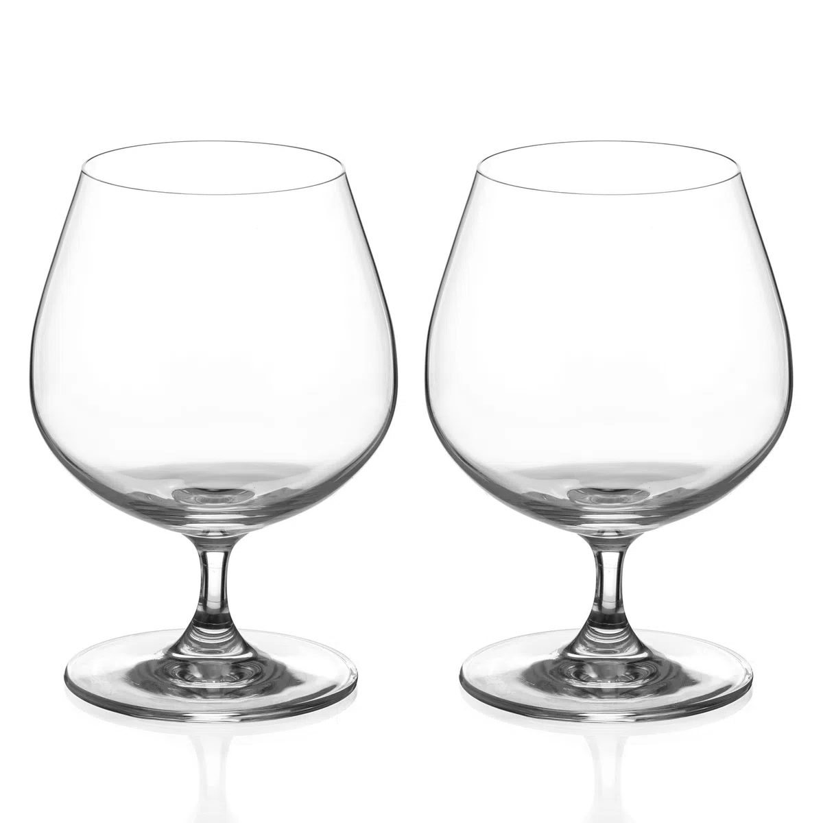 DIAMANTE Coppia di bicchieri da brandy per cognac e liquore, collezione Auris, in cristallo, non decorati, set di 2 (1400.702)