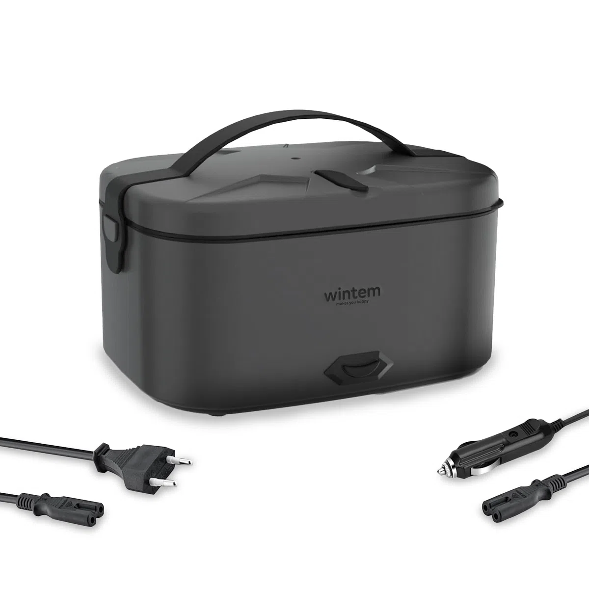 Avilia - Porta Pranzo Lunchy+ 3 in 1 Elettrico in Acciaio Inox con Posate, Scaldavivande da 80W Termico per Casa, Ufficio e Auto, Contenitori Ermetici e Doppia Presa 220V/12V