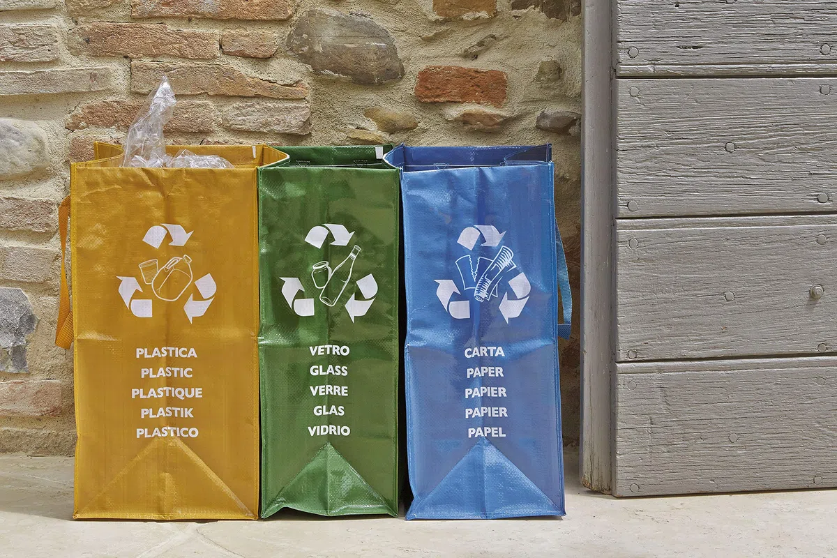Perfetto 2 X Contenitore 3 Scomparti Ricicla Bag