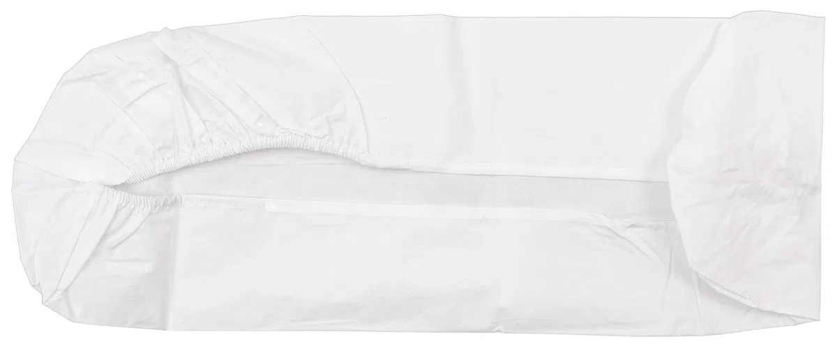 Filet - Set Lenzuolino per Carrozzina 3 Pezzi in Tinta Unita Bianca, 1 Lenzuolo sotto con Angoli, 1 Lenzuolo Sopra con Fascia in Tela Aida da Ricamare e 1 Federa, Made in Italy, Bianca