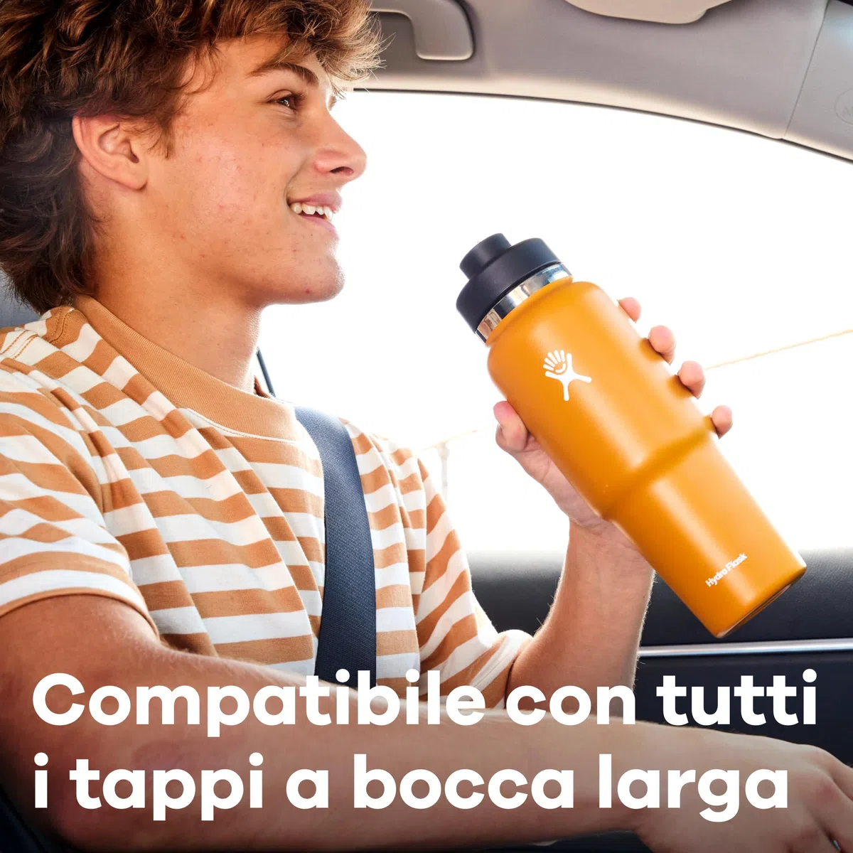 HYDRO FLASK - Travel Bottle 946 ml (32 oz) - Bottiglia in acciaio inossidabile isolata con TempShield e tappo a cannuccia Flex a prova di perdite - Aloe