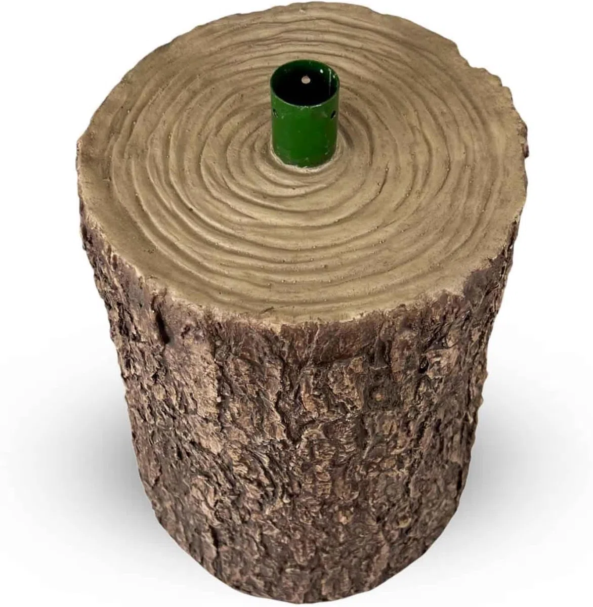 081 Store - Base Albero di Natale in Resina effetto Tronco Legno Naturale – Supporto Stabile e Realistico Ø32 mm, per Alberi fino a 180 cm – Decorazione Natalizia Elegante 33x24x19 cm
