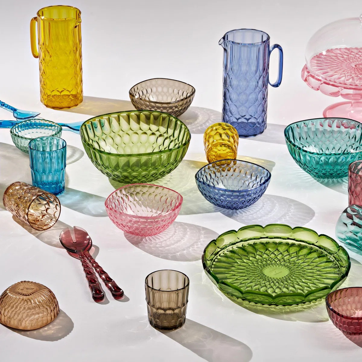Guzzini - Vanity, Set tortiera, verde ninfea, in Bio-based SAN e Bio-based SMMA - ACQUA