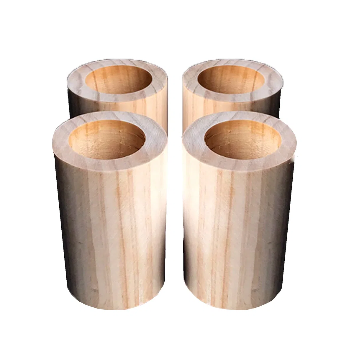 10 cm di Altezza Supporto Mobili in legno per Mobili Aggiunge 10 cm di Altezza ai Letti Divani Armadi Supporta Rialzi di Letto Gambe per Mobili Alzata per mobili Un Insieme di 4 (5cm)