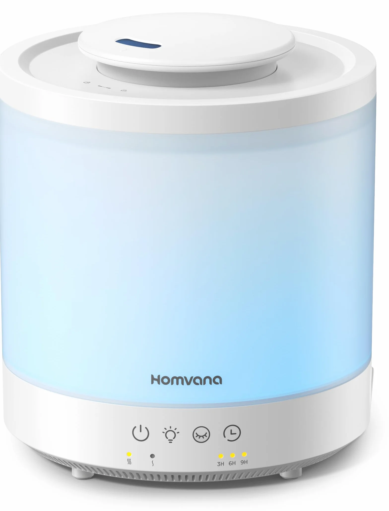 Homvana Umidificatore Ambiente, 1,5L Diffusore Oli Essenziali, Cool Mist Top-Fill Umidificatore Ambiente Bambini, Humidifier Per Piante, Neonato Accessori Utili, Aromaterapia, Profumo Diffusori, Timer