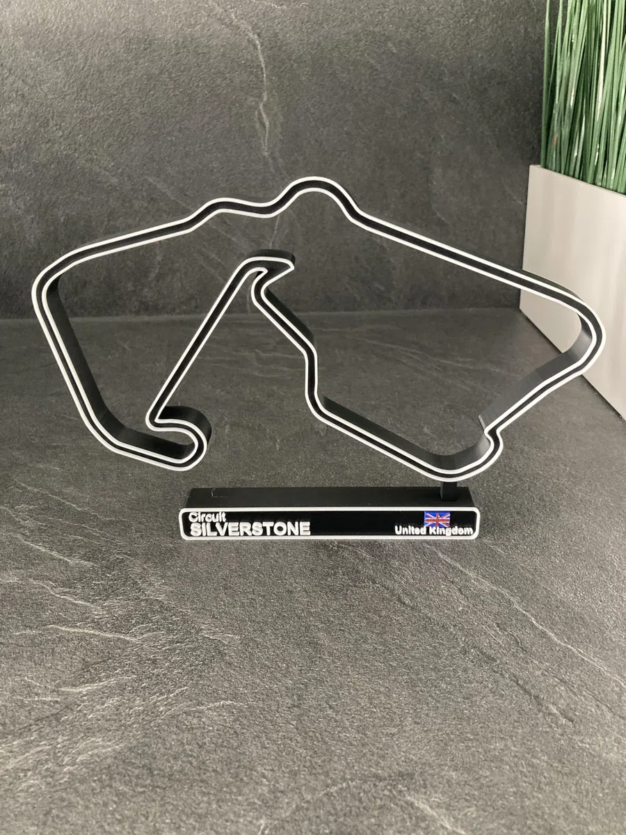 Circuito Silverstone, Modello di Circuito di Corsa 3D, Decorazione Automobile