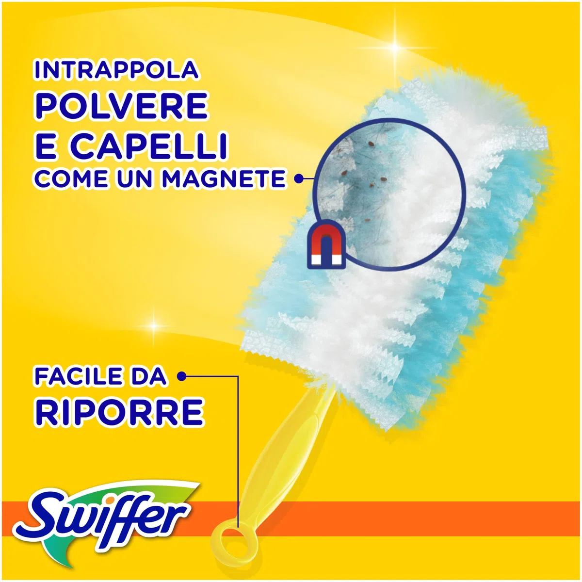 Swiffer Duster Ricariche Piumini Cattura Polvere, 92 Piumini, Cattura e Intrappola Polvere e Sporco, Raggiunge I Punti più Difficili della Casa, Con Profumo Ambi Pur, Offerta Incredibile