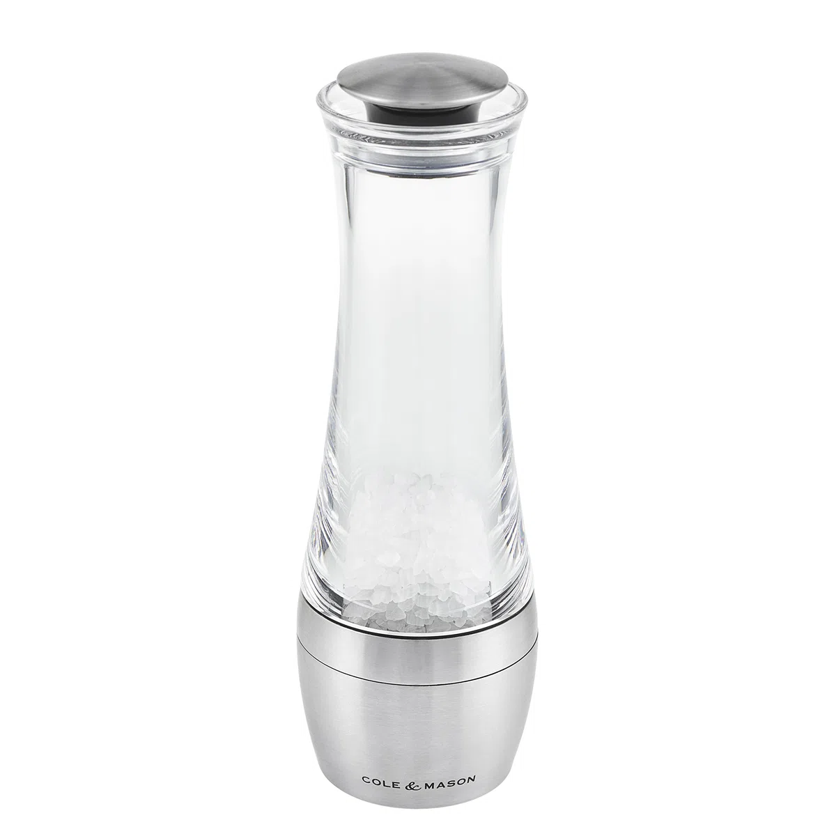 Cole & Mason H308792P Amesbury Macina Sale, Precision+, Macinatura Regolabile, Acciaio inossidabile, Acrilico, 190mm, Include 1 x Mulino