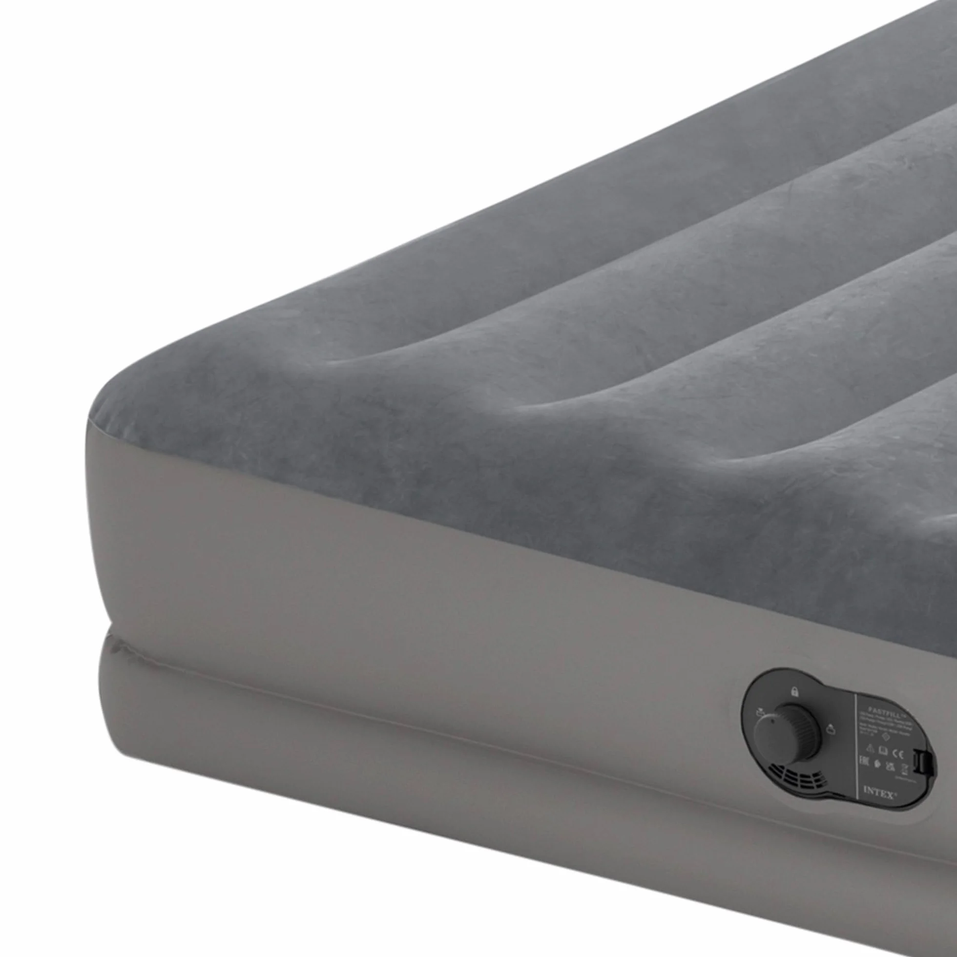 Intex Dura-Beam Standard Series Prestige Mid-Rise Air Mattress with Fastfill USB Powered Internal Air Pump