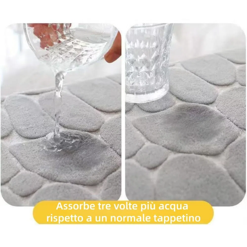 MEIION laberge tappeto Adatto al bagno, Super Morbido,lavabile in lavatrice, Assorbente, Antiscivolo, facile da curare