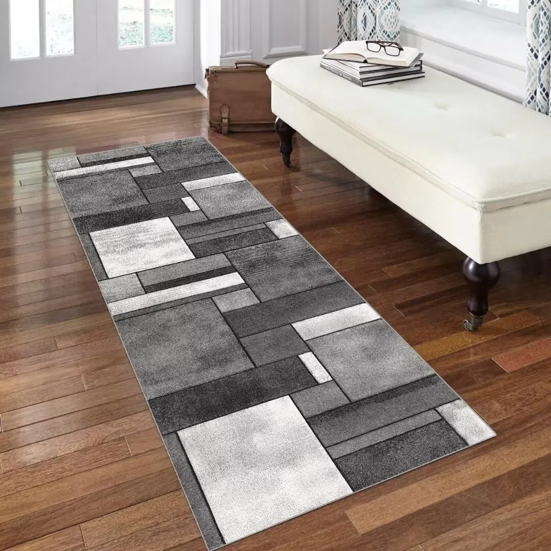 Tappeto Passatoia Corridoio Cucina Lavabile Antiscivolo al Metro 50x200cm per Salotto Camera da Letto Ingresso Interno