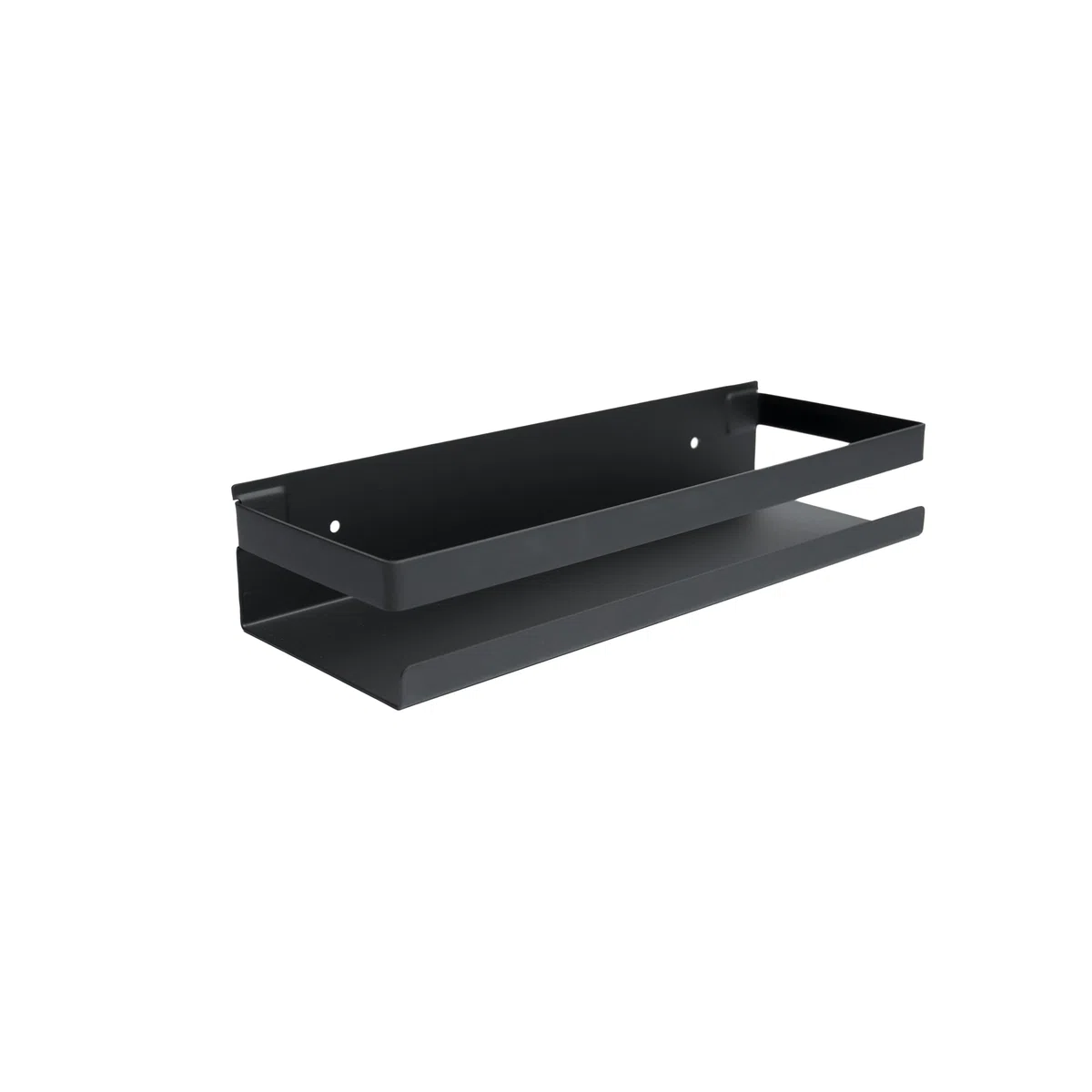 Cesto Doccia - Mensola Bagno - Organizer Bagno - Mensola Doccia - Mensola Shampoo -Senza Foratura (Nero, 30 CM)