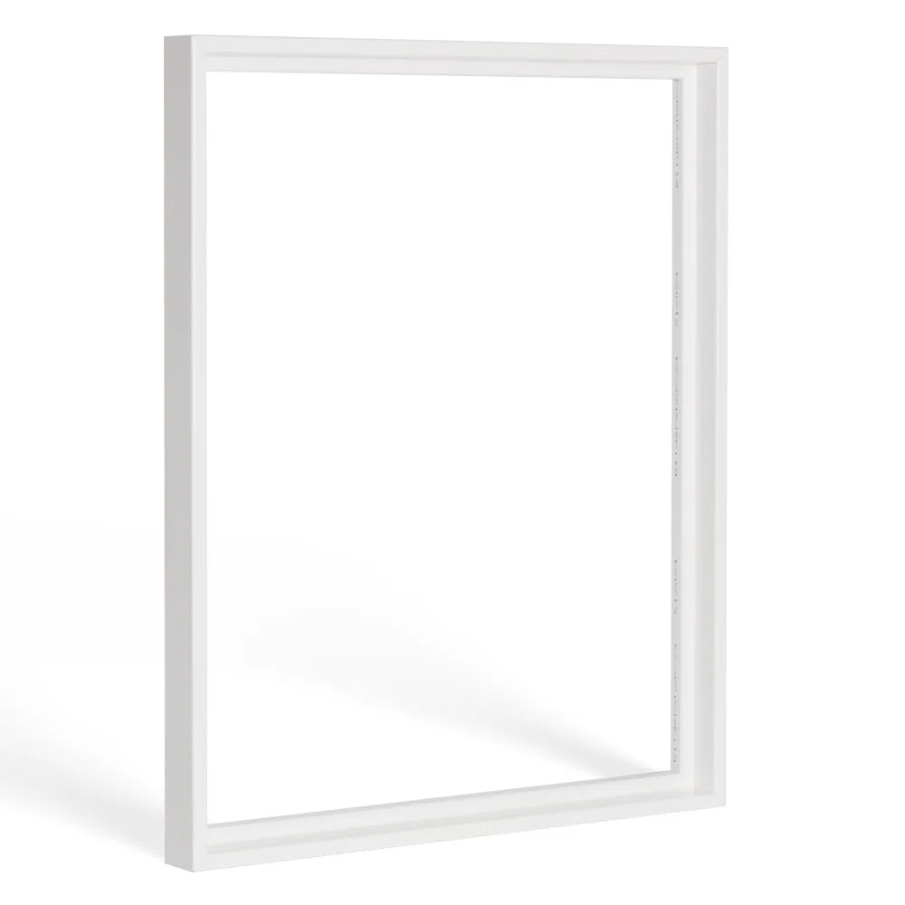 Bildershop-24 - Cornice per fughe ombreggiate Lemgo, Bianco Opaco, 50 X 100cm