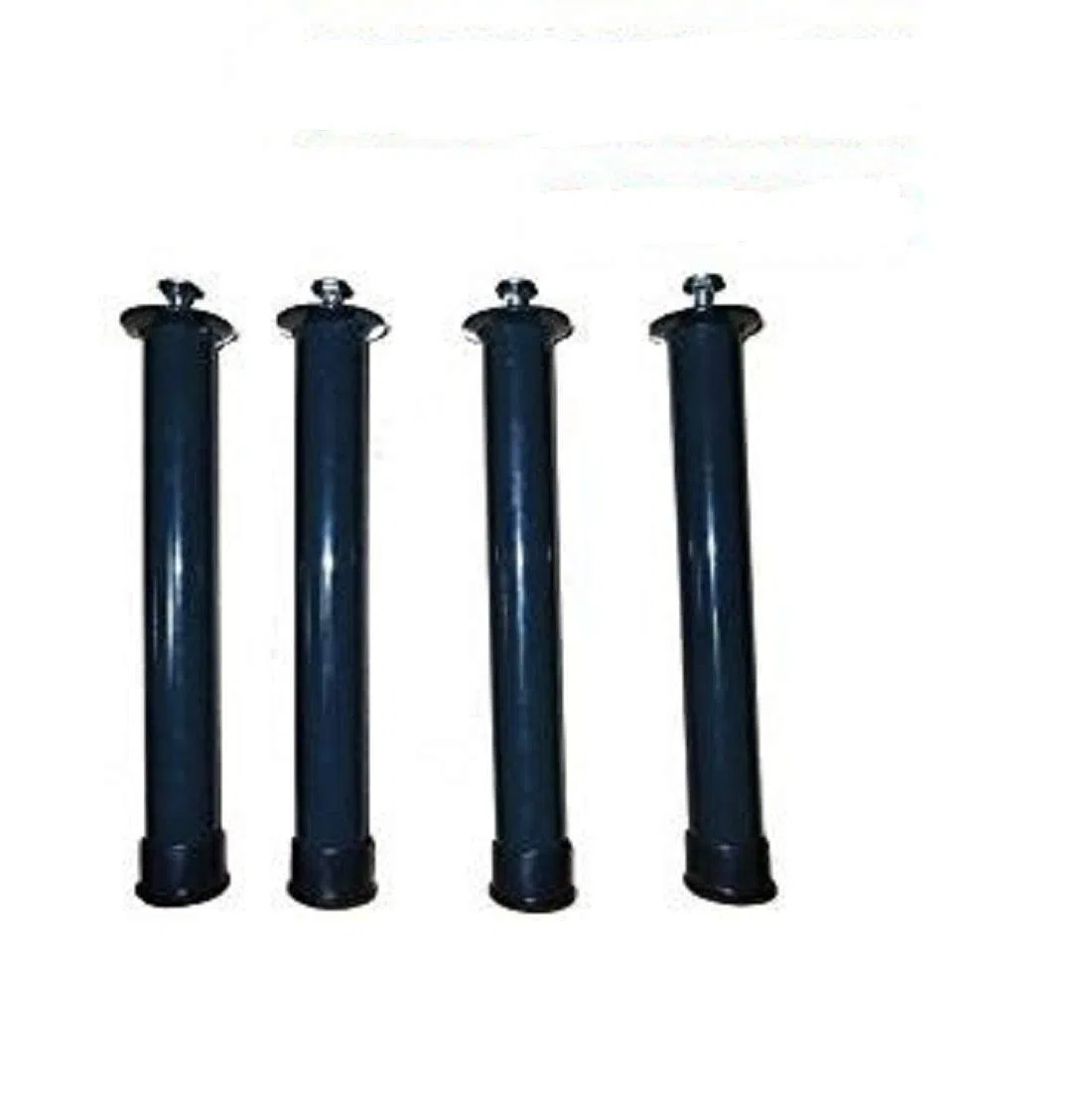 Set 4 Piedi per Rete a Doghe Gambe Letto Universali in Acciaio Resistente Con Gomma Anti Graffio e Anti Scivolo 50cm
