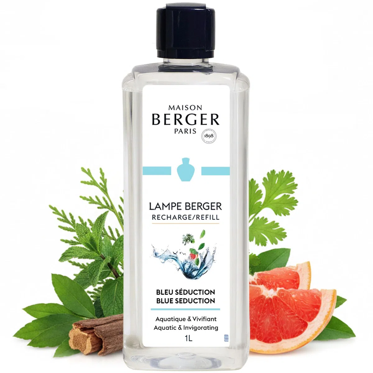 LAMPE BERGER Ricarica per Lampada Catalitica 1L Bleu Séduction