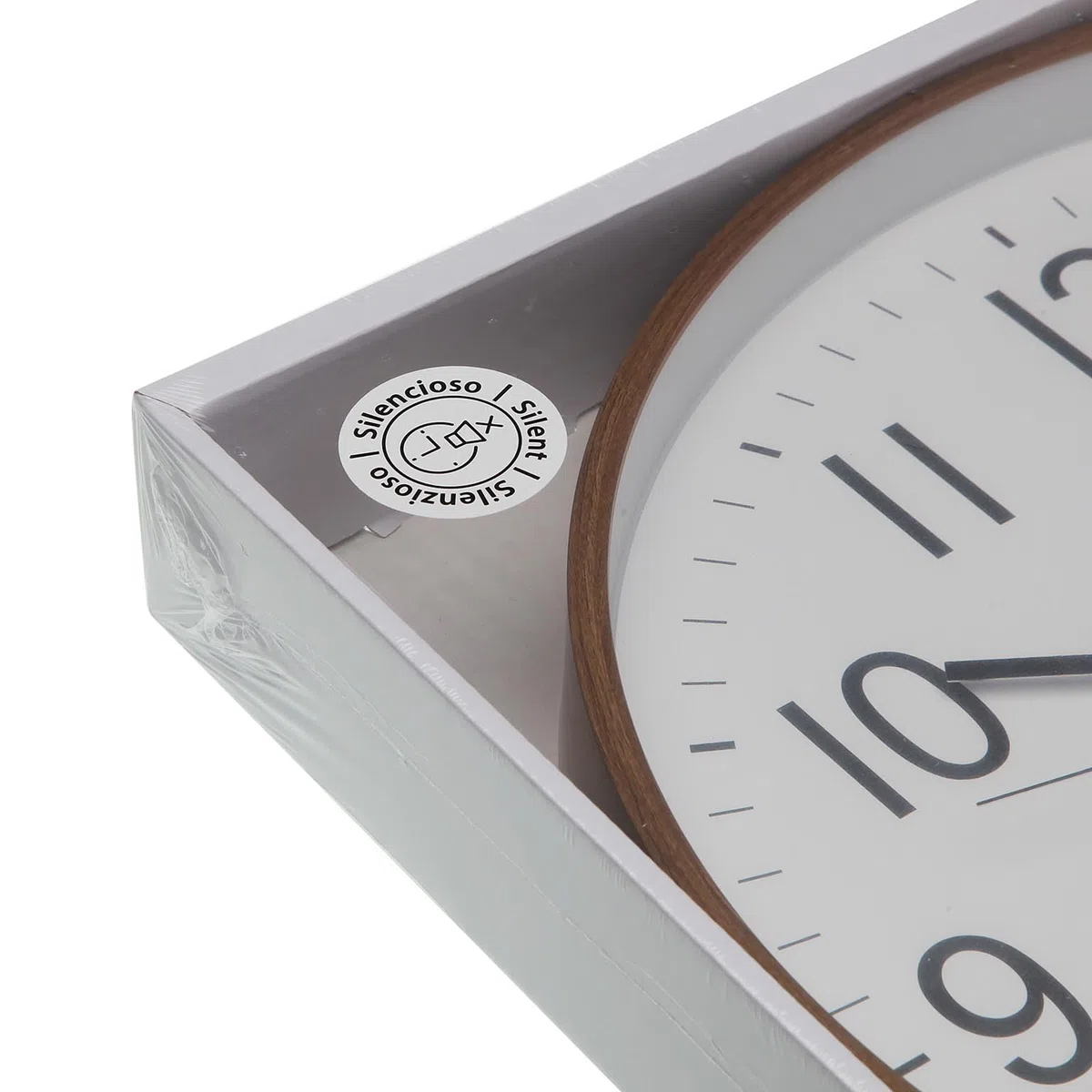 VERSA Orologio da Parete in plastica, al Quarzo, in MDF, 5,5 x 40 x 40 cm