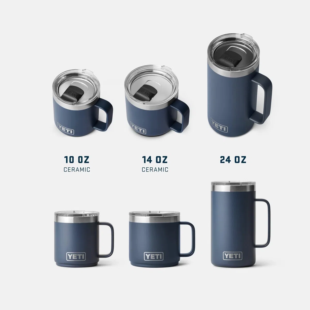YETI Rambler Stackable Cup with Durasip Ceramic Lining, Vacuum Insulated Stainless Steel Cup with Magslider Lid, Black Forest Green, 10 oz (295 ml)