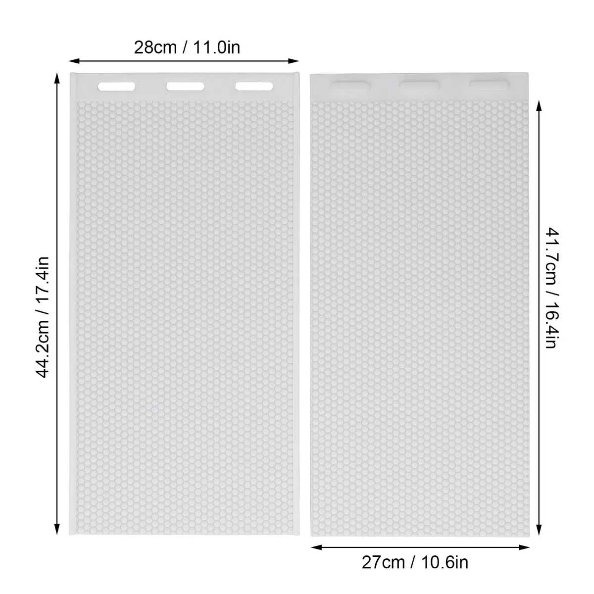 Zerodis Stampo in Foglio di Cera D'api, 2 Fogli a Nido d'Ape da 5,4 Mm Che Realizzano Stampi Foglio di Base in Cera D'api in Silicone Foglio di Fondazione Manuale in Cera D'api