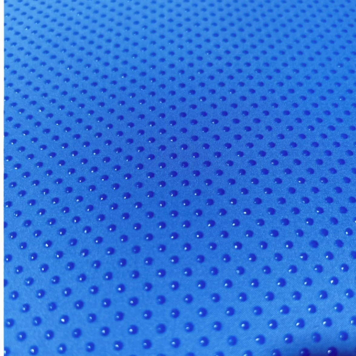 Tappetino Per Sedia da Doccia, Morbido Cuscino in Rete 4D Cuscino per Panca da Bagno, Imbottito Per Sauna, Materassino in Rete 3D con Gancio, Antiscivolo, Design per Anziani, Senior, Disabili (Blu)