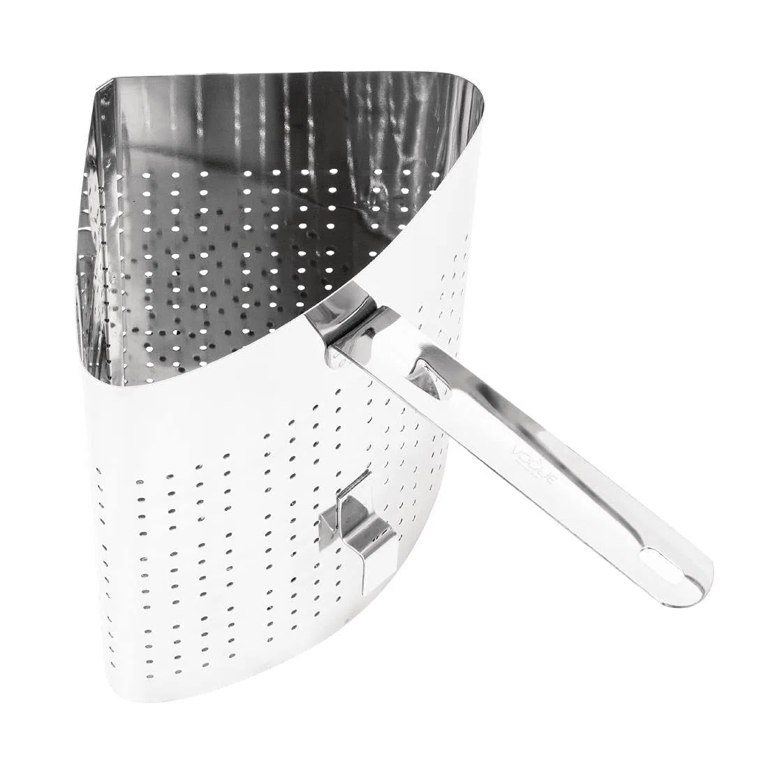 NISBETS Vogue - Cestino per pasta in acciaio inox, colore: argento, dimensioni: 233 (H) x210(B) x325(T) mm per raccogliere, cuocere e scolare pasta o sbollentare verdure, per ristoranti commerciali e