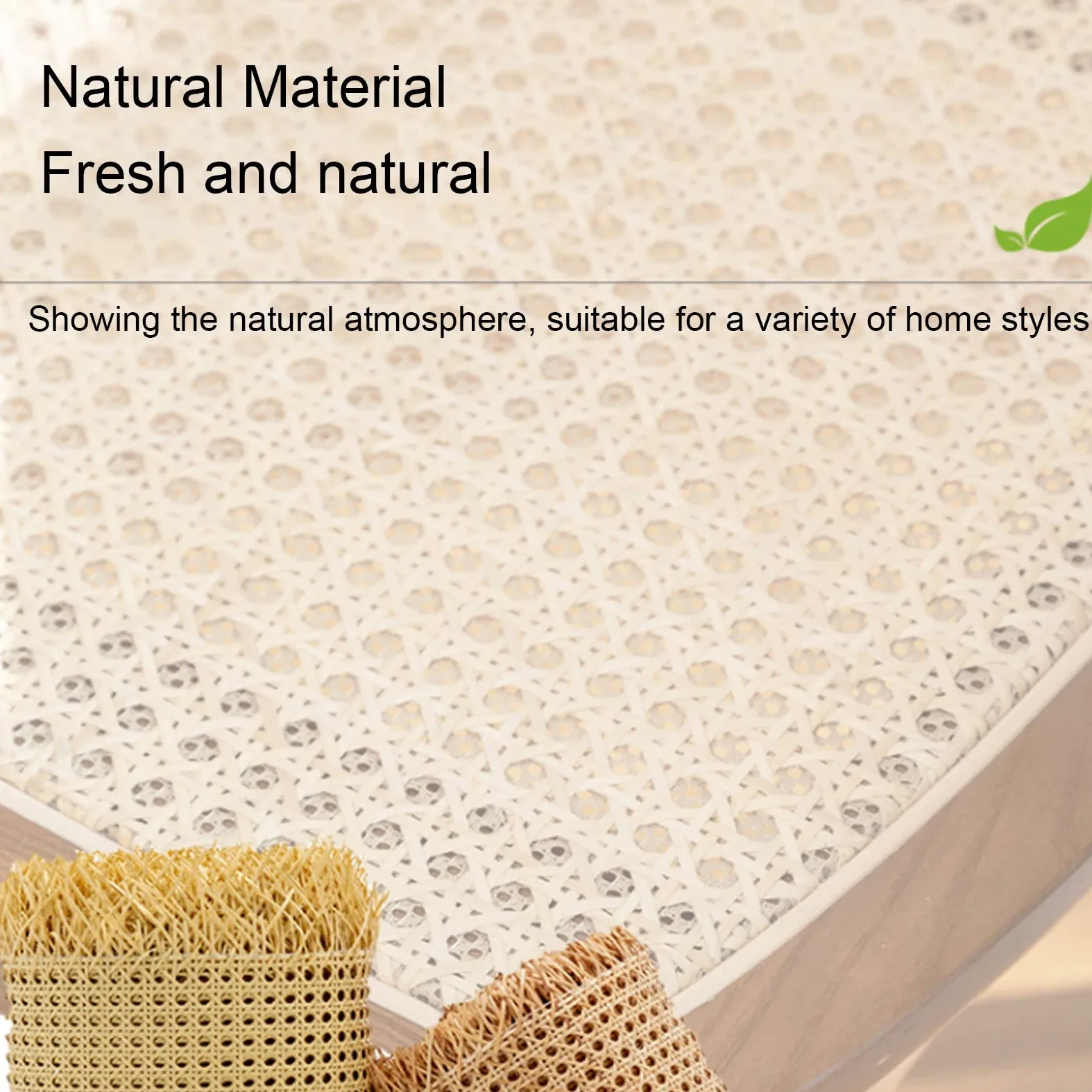 Rattan Rotolo Naturale, Paglia De Vienna Per Sedie, Fettuccia Natuaral In Rattan Di Larghezza 60 Cm Per Progetti Di Caning, Foglio Di Tessitura Di Canna, Kit Di Riparazione Sostituzione ( Size : 40x20