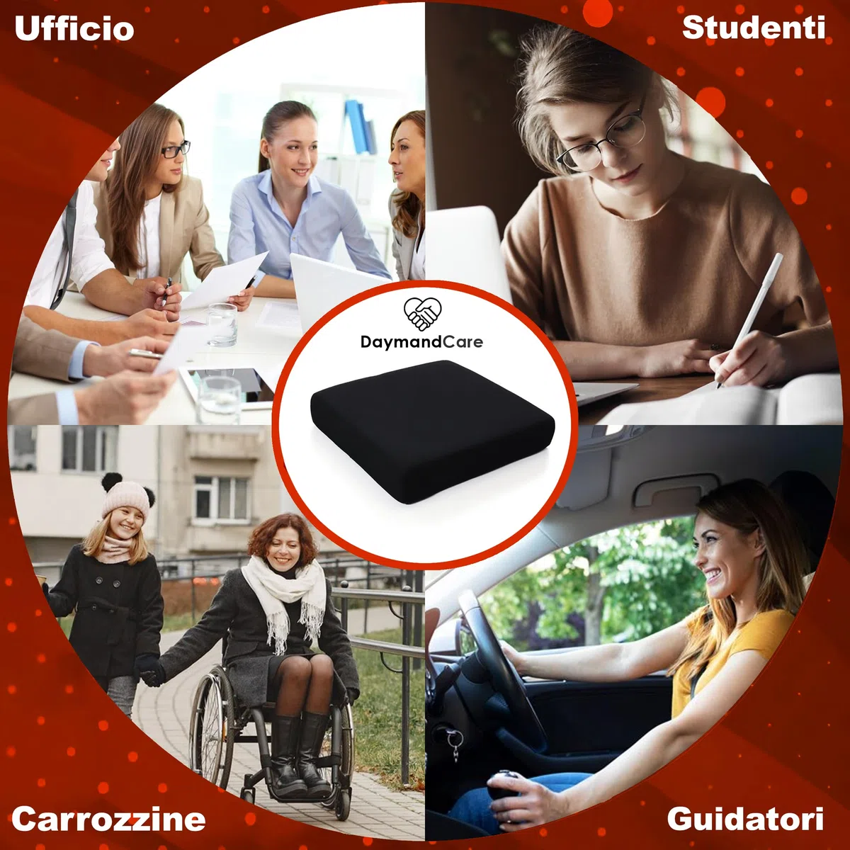 Cuscino in memory foam e gel rinfrescante PREMIUM 2 fodere incluse | Cuscini per Sedie Ergonomico | Cuscino sedia ufficio : Comfort durante i lunghi periodi di utilizzo