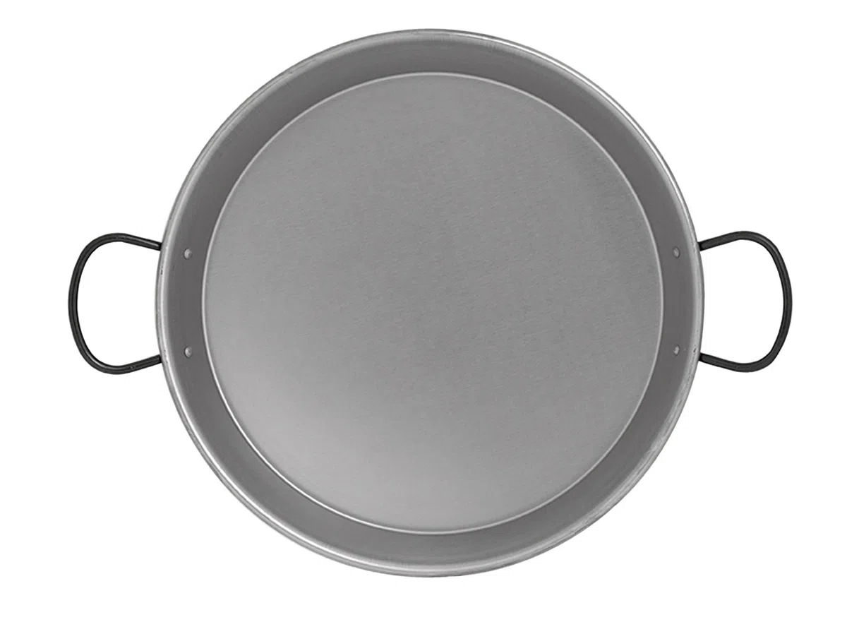 IMEX EL ZORRO El Zorro 63044-Paellera Lucida Induzione, Smaltato, Grigio, 38 cm