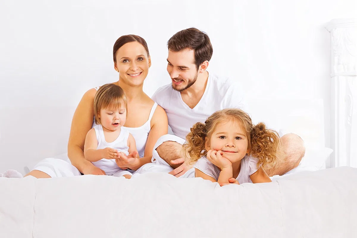 Set di lenzuola per letto a due piazze, collezione Supreme 1500, 4 pezzi, in microfibra spazzolata fine, con tasca profonda, 1 federa extra, ottimo valore, per letto matrimoniale, colore: grigio