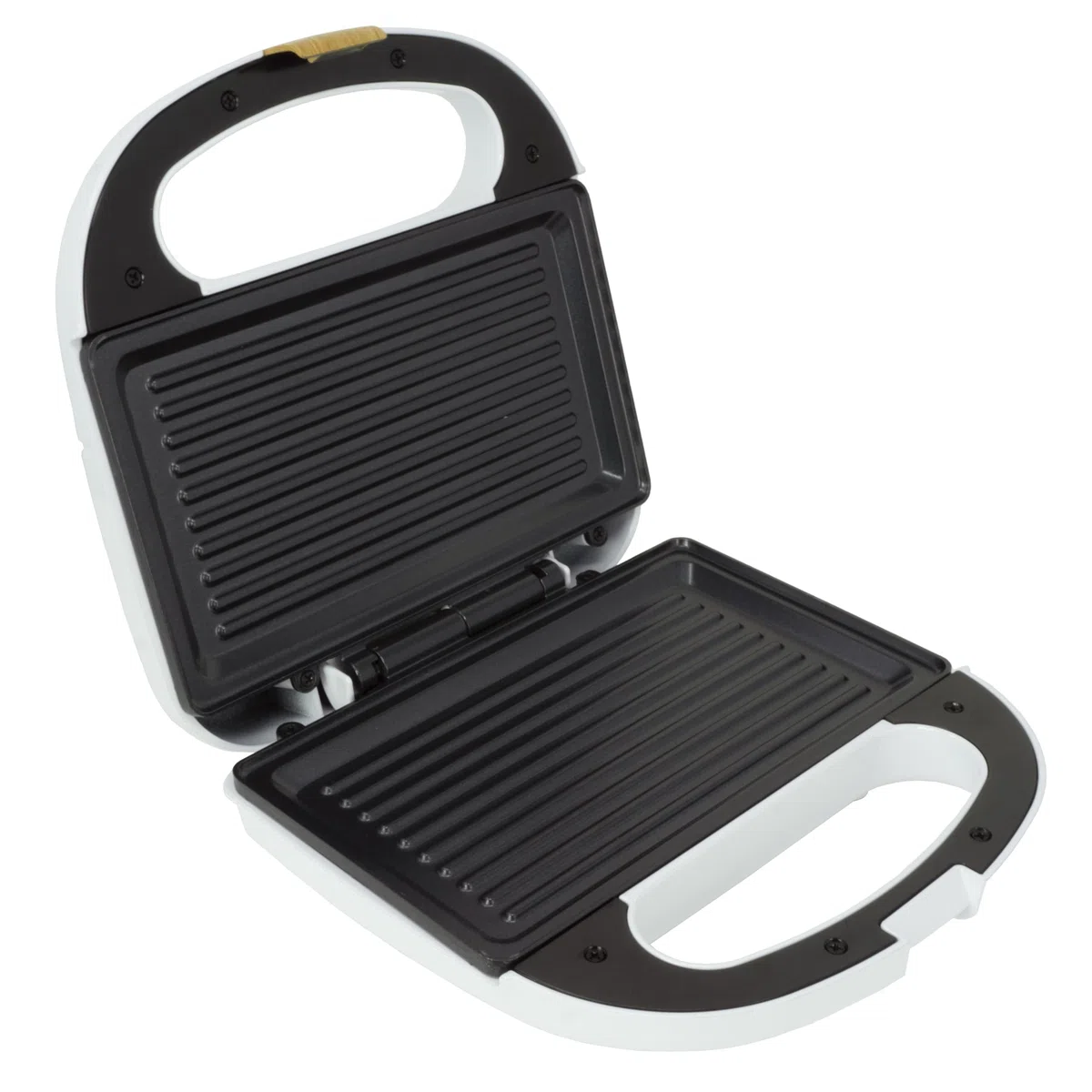 JOCCA - Tostapane a 2 fette, tostapane linea Nature/Piastre Grill Antiaderenti/Indicatori luminosi/Panini e altri pasti/Finitura moderna Effetto Legno (Bianco)