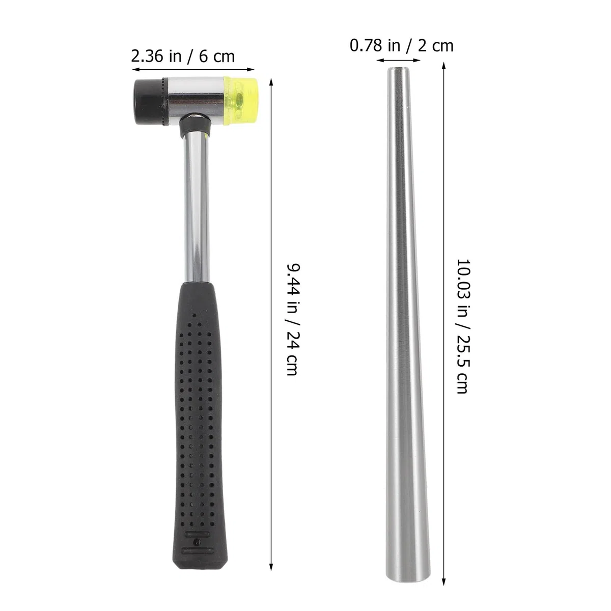 Set di Strumenti per Modellare Gioielli Astina Regolabile in Metallo e Martello in Gomma per Anelli, per Fai-da-Te e Negozi di Gioielli